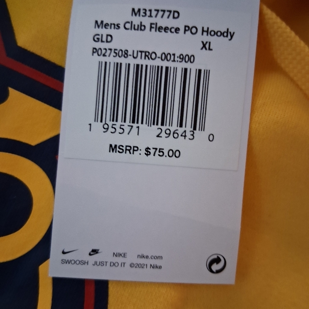 Nike Yellow Utah Royals Men's Sweatshirt - Picture 3 of 5